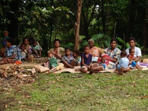 Mothers and babes at our welcoming ceremony